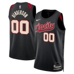 Portland Trail Blazers Trikot Scoot Henderson Nike 2023-24 City Edition Schwarz Swingman - Herren